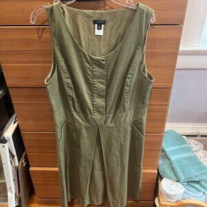J.Crew Khaki sleeveless dress